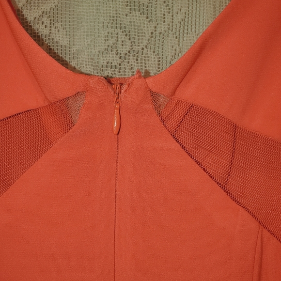 Hailey Adrianna Papell strapless orange party dress sz 4 - Picture 14 of 16